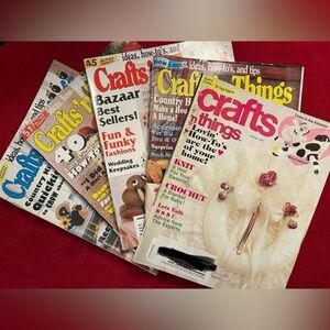 Crafts n’ Things Magazines 1996 Feb, Mar, July, Aug, Sept.